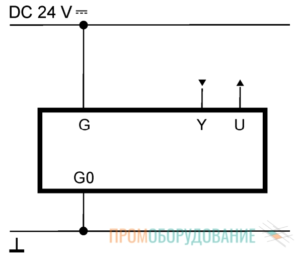 Схема подключения привода Siemens GDA161.1E GDA161.1E
