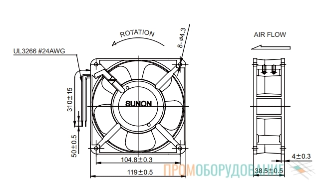 Габаритные размеры DP200A-2123XBL Габаритные размеры DP200A-2123XBL