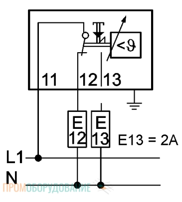 Схема подключения термостата Siemens RAK-ST.1300P-M RAK-ST.1300P-M