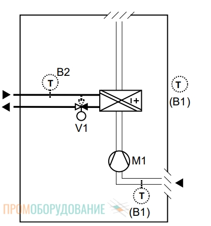 Схема подключения термостата Siemens RDF600 RDF600